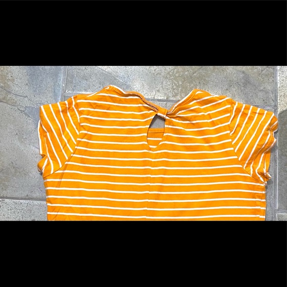 Cute orange striped tee 😄🍊 - Picture 2 of 2